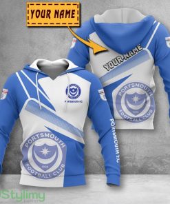 Portsmouth F.C 3D Printing Hoodie Custom Name For Fans Gift Product Photo 1