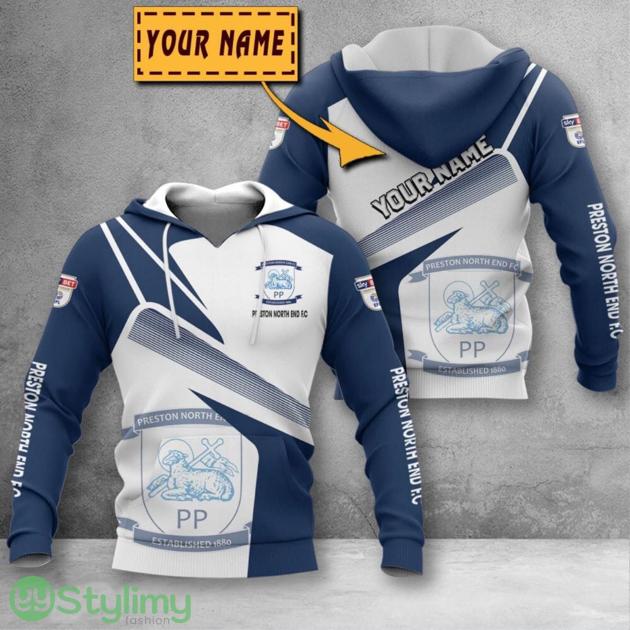 Preston North End F.C 3D Printing Hoodie Custom Name For Fans Gift 6 Preston North End F.C 3D Printing Hoodie Custom Name For Fans Gift Product Photo 1