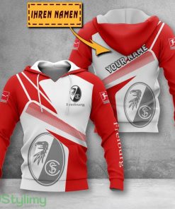 SC Freiburg 3D Printing Hoodie Custom Name For Fans Gift Product Photo 1