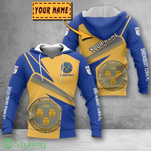 Shrewsbury Town 3D Printing Hoodie Custom Name For Fans Gift Product Photo 1