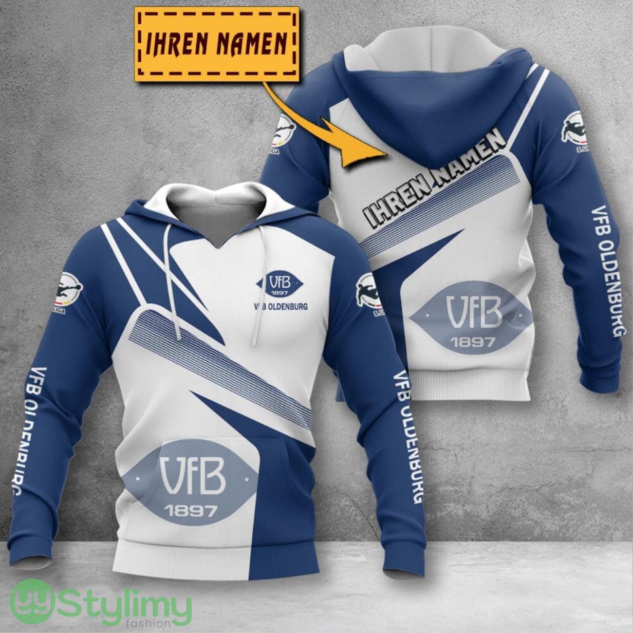 VfB Oldenburg v. 1897 e.V. 3D Printing Hoodie Custom Name For Fans Gift 6 VfB Oldenburg v. 1897 e.V. 3D Printing Hoodie Custom Name For Fans Gift Product Photo 1