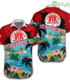 Västerviks Ik Logo Hawaiian Shirt Trending Summer Gift For Cool Fans Beautiful Beach Product Photo 1