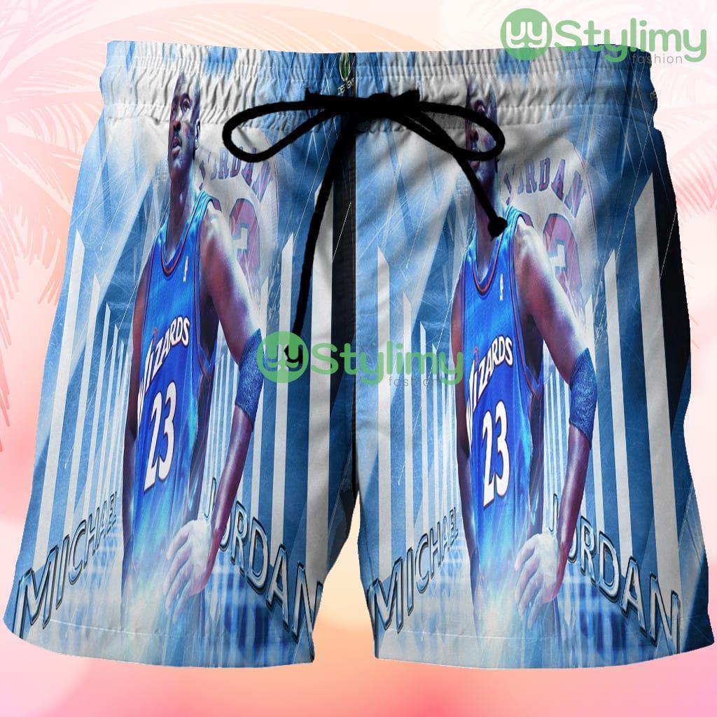 Washington Wizards Michael Jordan1 Beach Hawaiian Shorts For Men Trending Summer 3 Washington Wizards Michael Jordan1 Beach Hawaiian Shorts For Men Trending Summer Product Photo 1