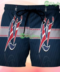 Washington Wizards Red White Line Beach Hawaiian Shorts For Men Trending Summer Product Photo 1