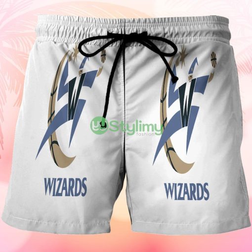 Washington Wizards White Beach Hawaiian Shorts For Men Trending Summer Product Photo 1