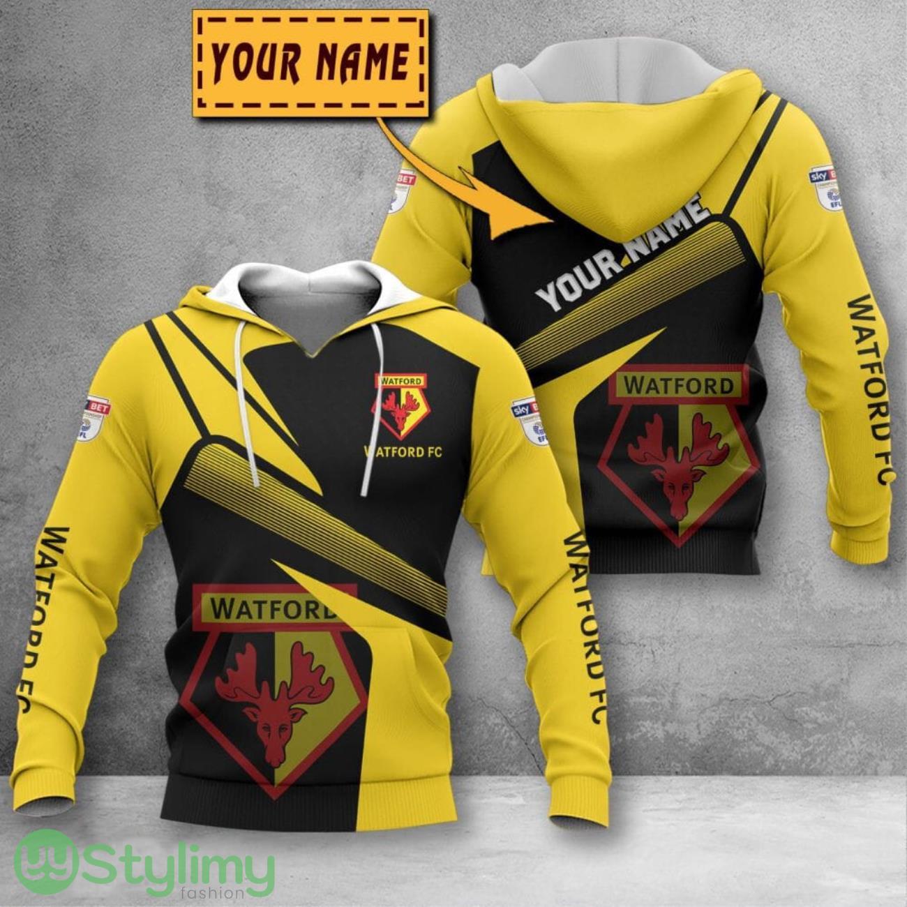 Watford 3D Printing Hoodie Custom Name For Fans Gift 6 Watford 3D Printing Hoodie Custom Name For Fans Gift Product Photo 1