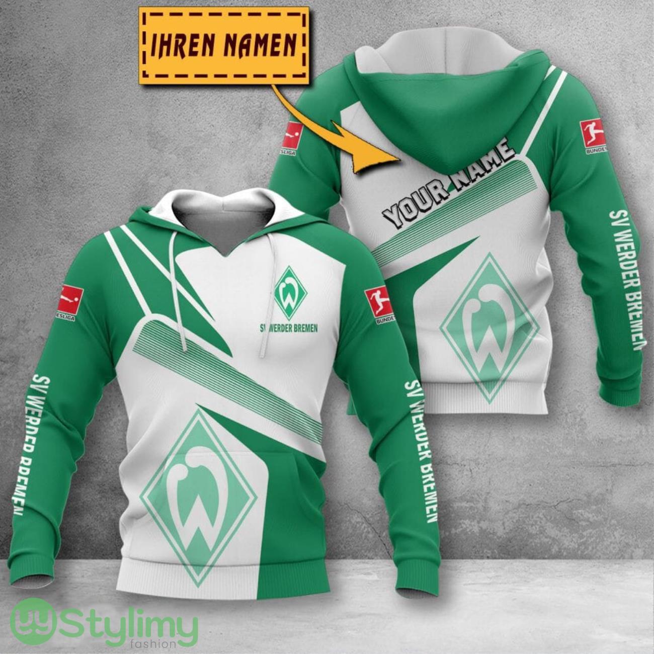Werder Bremen 3D Printing Hoodie Custom Name For Fans Gift 6 Werder Bremen 3D Printing Hoodie Custom Name For Fans Gift Product Photo 1