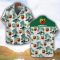 Abarth Green Coconut Pattern Combo 3D Hawaiian Shirt And Shorts Product Photo 2