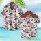 AGCO Allis Brown Coconut Tree Pattern 3D Hawaiian Shirt And Shorts Product Photo 2