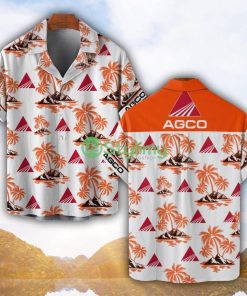 AGCO Allis Orange Coconut Pattern Combo 3D Hawaiian Shirt And Shorts Product Photo 1
