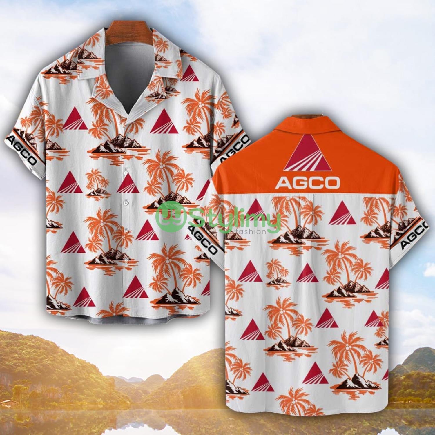 AGCO Allis Orange Coconut Pattern Combo 3D Hawaiian Shirt And Shorts 3 AGCO Allis Orange Coconut Pattern Combo 3D Hawaiian Shirt And Shorts Product Photo 1