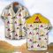 AGCO Allis Yellow Coconut Pattern Combo 3D Hawaiian Shirt And Shorts Product Photo 2