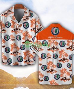 Alfa Romeo Orange Coconut Pattern Combo 3D Hawaiian Shirt And Shorts Product Photo 1