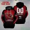 Arizona Cardinals Personalized Name And Number 3D Hoodie Unisex Product Photo 2