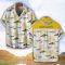 Aston Martin Yellow Coconut Pattern Combo 3D Hawaiian Shirt And Shorts Product Photo 2