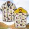 Bimota Motorcycles Yellow Coconut Pattern Combo 3D Hawaiian Shirt And Shorts Product Photo 2