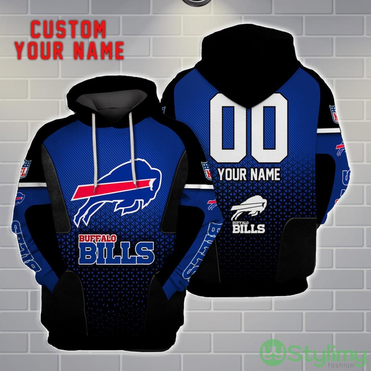 Buffalo Bills Personalized Name And Number 3D Hoodie Unisex 8 Buffalo Bills Personalized Name And Number 3D Hoodie Unisex Product Photo 1