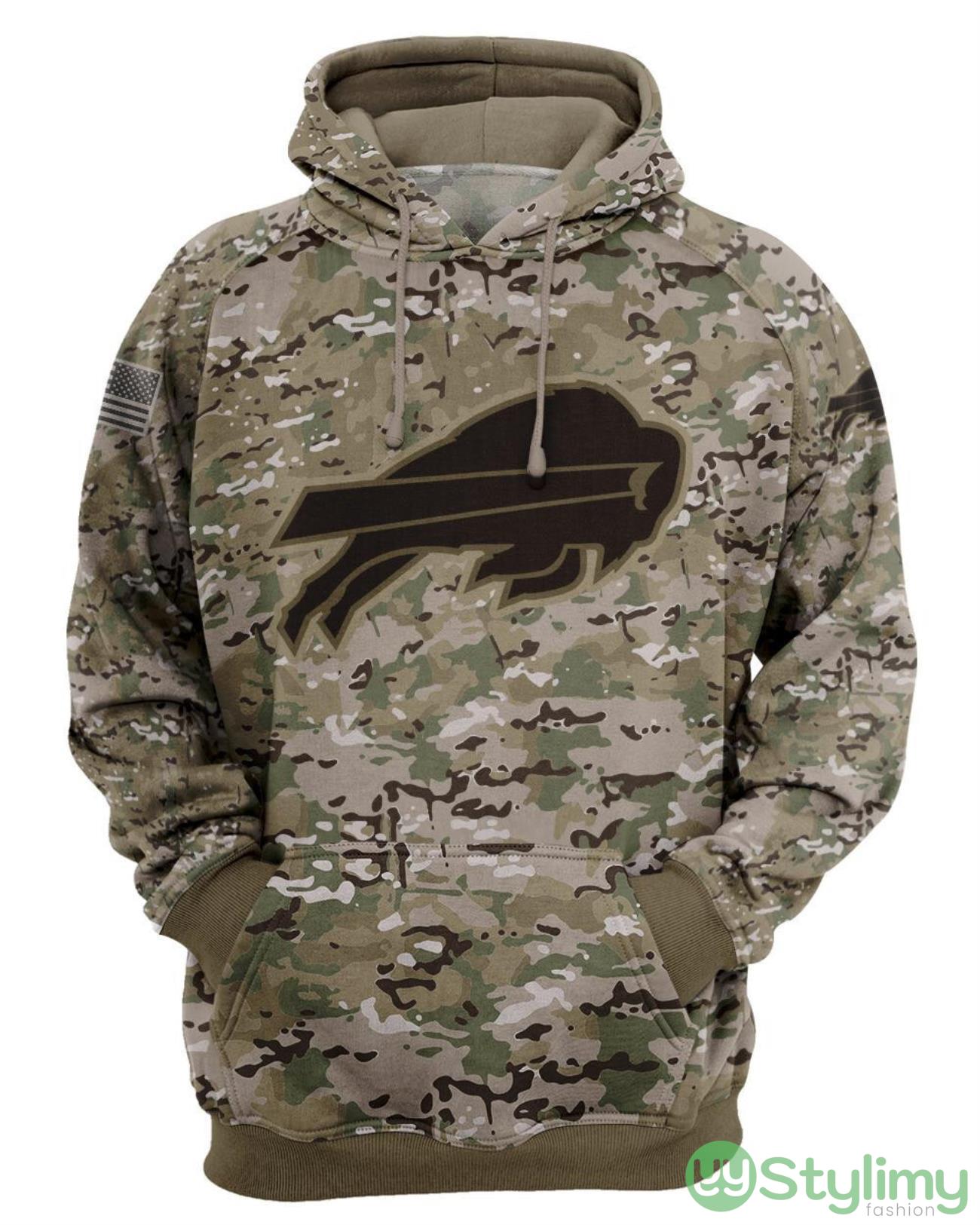 Buffalo BillsCamo Military Pattern 3D Hoodie For Fans 2 Buffalo BillsCamo Military Pattern 3D Hoodie For Fans Product Photo 2