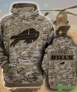 Buffalo BillsCamo Military Pattern 3D Hoodie For Fans Product Photo 1