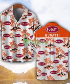 Bugati Orange Coconut Pattern Combo 3D Hawaiian Shirt And Shorts Product Photo 1
