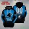 Carolina Panthers Personalized Name And Number 3D Hoodie Unisex Product Photo 2