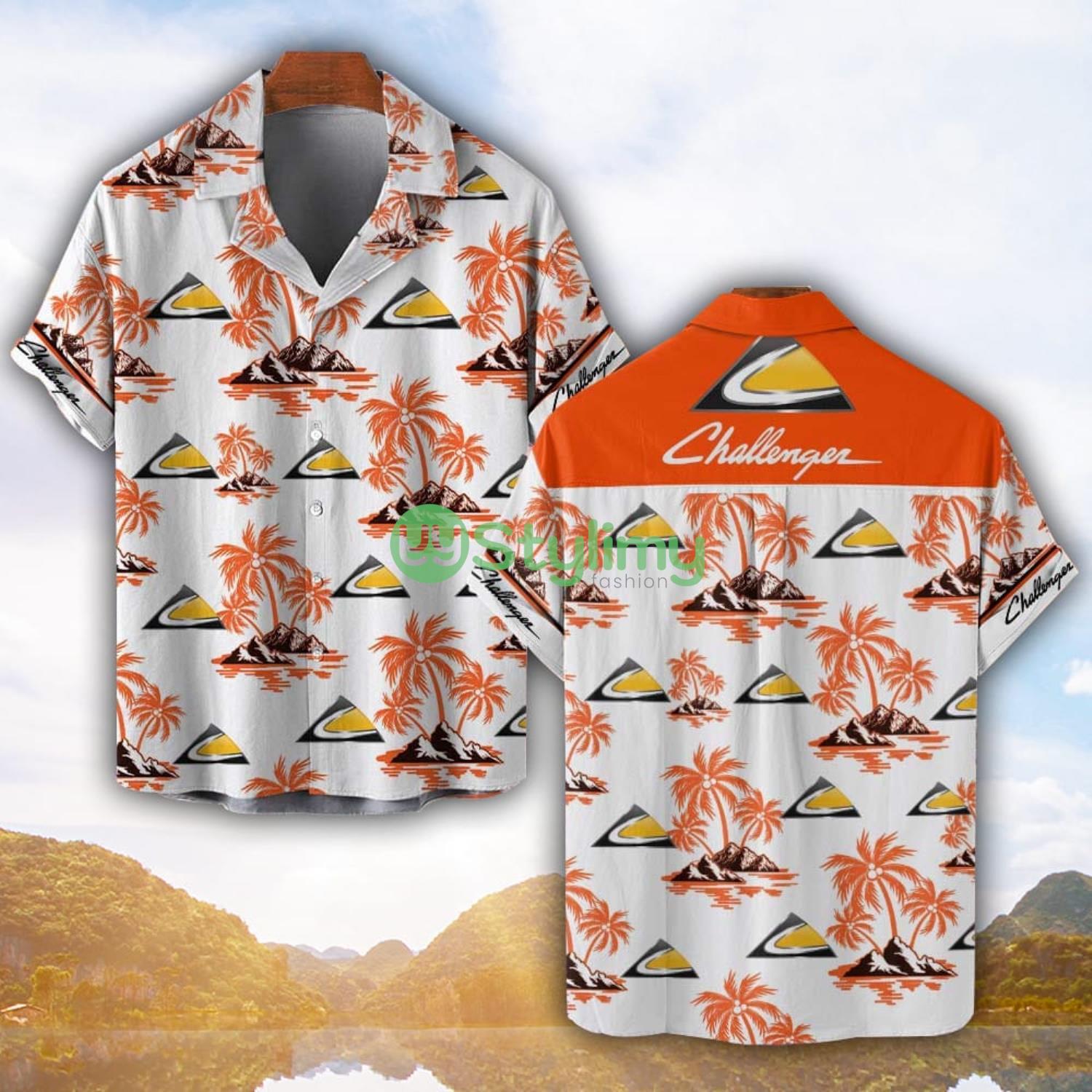 Challenger Orange Coconut Pattern Combo 3D Hawaiian Shirt And Shorts 3 Challenger Orange Coconut Pattern Combo 3D Hawaiian Shirt And Shorts Product Photo 1