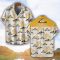 Challenger Yellow Coconut Pattern Combo 3D Hawaiian Shirt And Shorts Product Photo 2