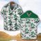 Chevrolet Corvette Green Coconut Pattern Combo 3D Hawaiian Shirt And Shorts Product Photo 2