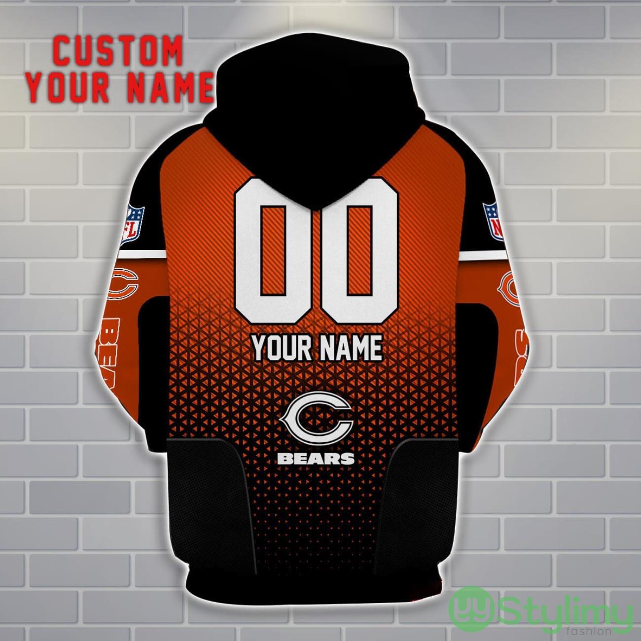 Chicago Bears Personalized Name And Number 3D Hoodie Unisex 2 Chicago Bears Personalized Name And Number 3D Hoodie Unisex Product Photo 2