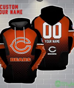 Chicago Bears Personalized Name And Number 3D Hoodie Unisex Product Photo 1