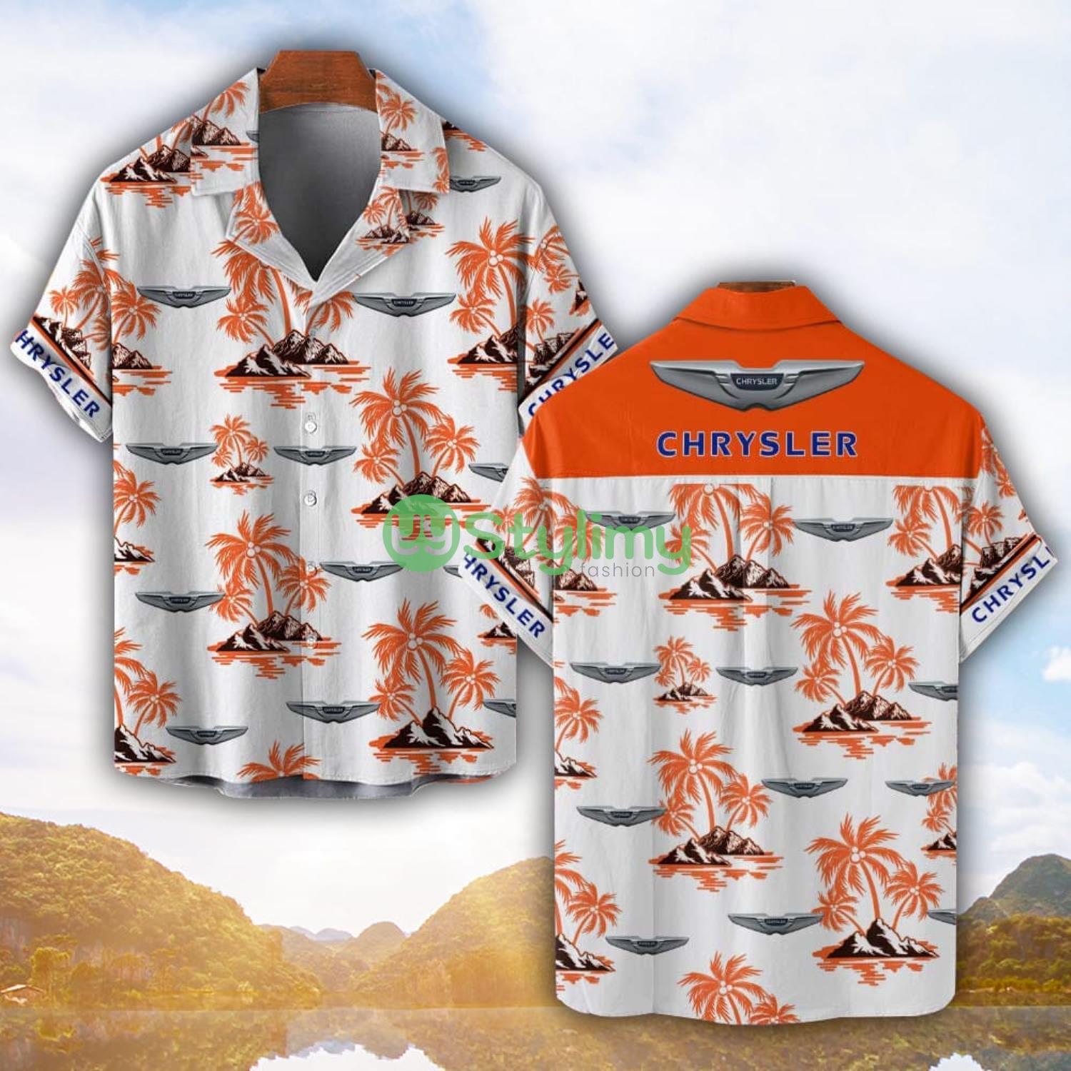 Chrysler Orange Coconut Pattern Combo 3D Hawaiian Shirt And Shorts 3 Chrysler Orange Coconut Pattern Combo 3D Hawaiian Shirt And Shorts Product Photo 1