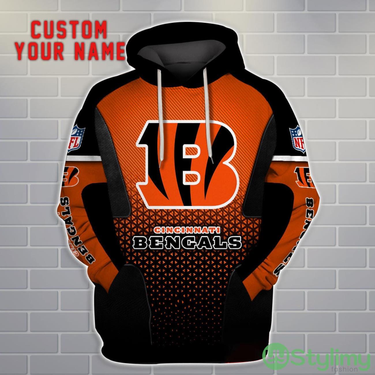 Cincinnati Bengals Personalized Name And Number 3D Hoodie Unisex 3 Cincinnati Bengals Personalized Name And Number 3D Hoodie Unisex Product Photo 3