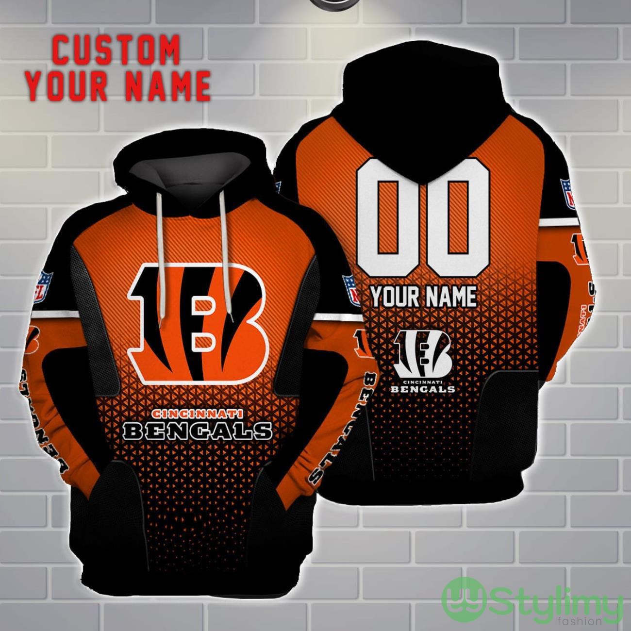Cincinnati Bengals Personalized Name And Number 3D Hoodie Unisex 8 Cincinnati Bengals Personalized Name And Number 3D Hoodie Unisex Product Photo 1