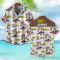 Claas Brown Coconut Tree Pattern 3D Hawaiian Shirt And Shorts Product Photo 2