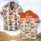 Claas Orange Coconut Pattern Combo 3D Hawaiian Shirt And Shorts Product Photo 2