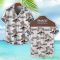 DAF Trucks Brown Coconut Tree Pattern 3D Hawaiian Shirt And Shorts 3 DAF Trucks Brown Coconut Tree Pattern 3D Hawaiian Shirt And Shorts Product Photo 2