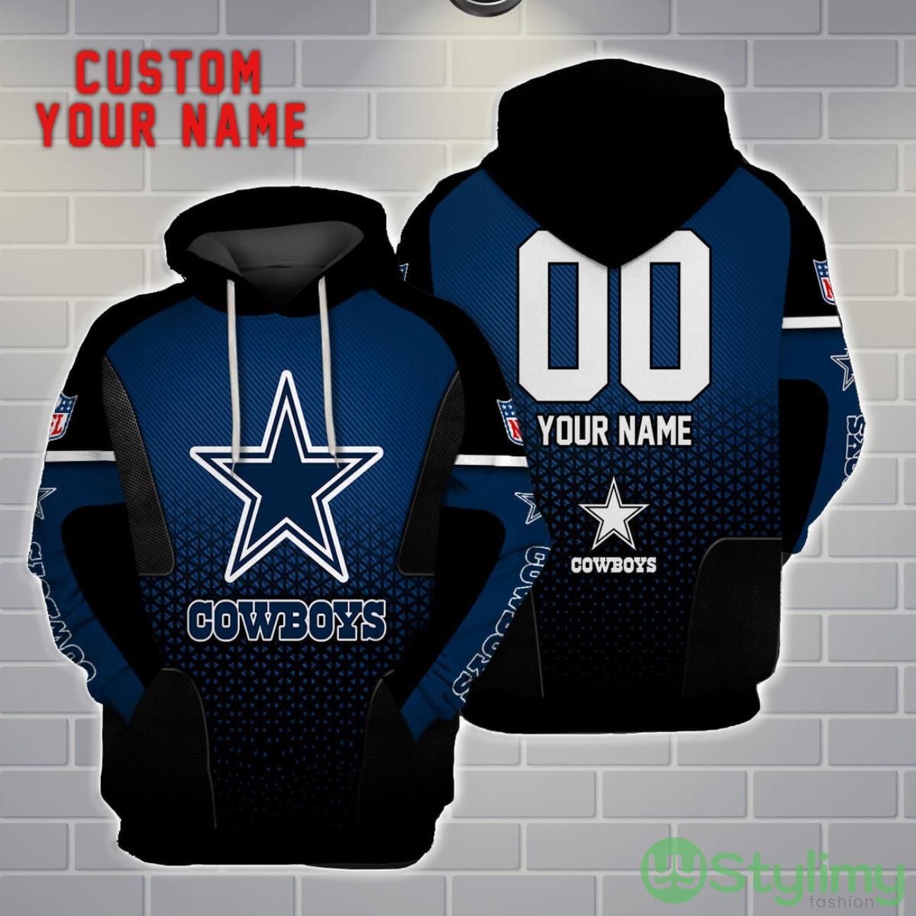 Dallas Cowboys Personalized Name And Number 3D Hoodie Unisex 8 Dallas Cowboys Personalized Name And Number 3D Hoodie Unisex Product Photo 1