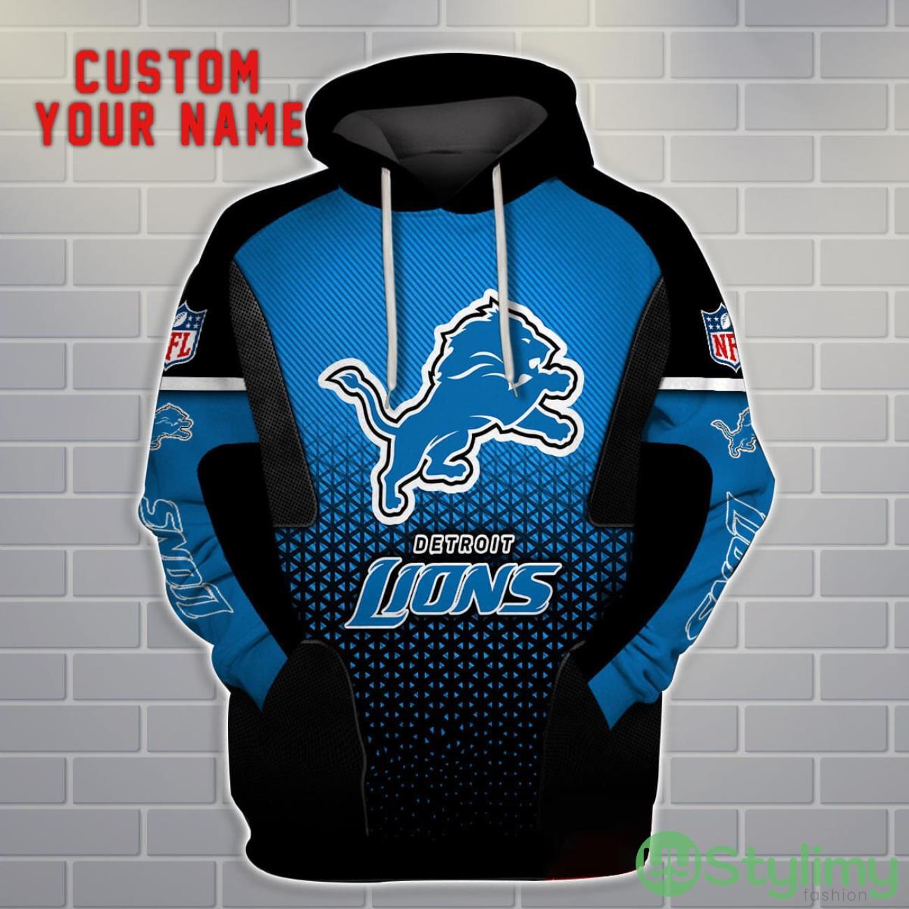 Detroit Lions Personalized Name And Number 3D Hoodie Unisex 3 Detroit Lions Personalized Name And Number 3D Hoodie Unisex Product Photo 3