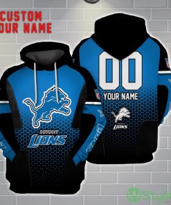 Detroit Lions Personalized Name And Number 3D Hoodie Unisex Product Photo 1