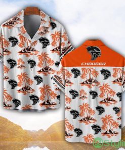 Dodge Charger Orange Coconut Pattern Combo 3D Hawaiian Shirt And Shorts Product Photo 1