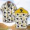 Dodge Charger Yellow Coconut Pattern Combo 3D Hawaiian Shirt And Shorts Product Photo 2