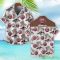 Fantic Motorcycles Brown Coconut Tree Pattern 3D Hawaiian Shirt And Shorts Product Photo 2