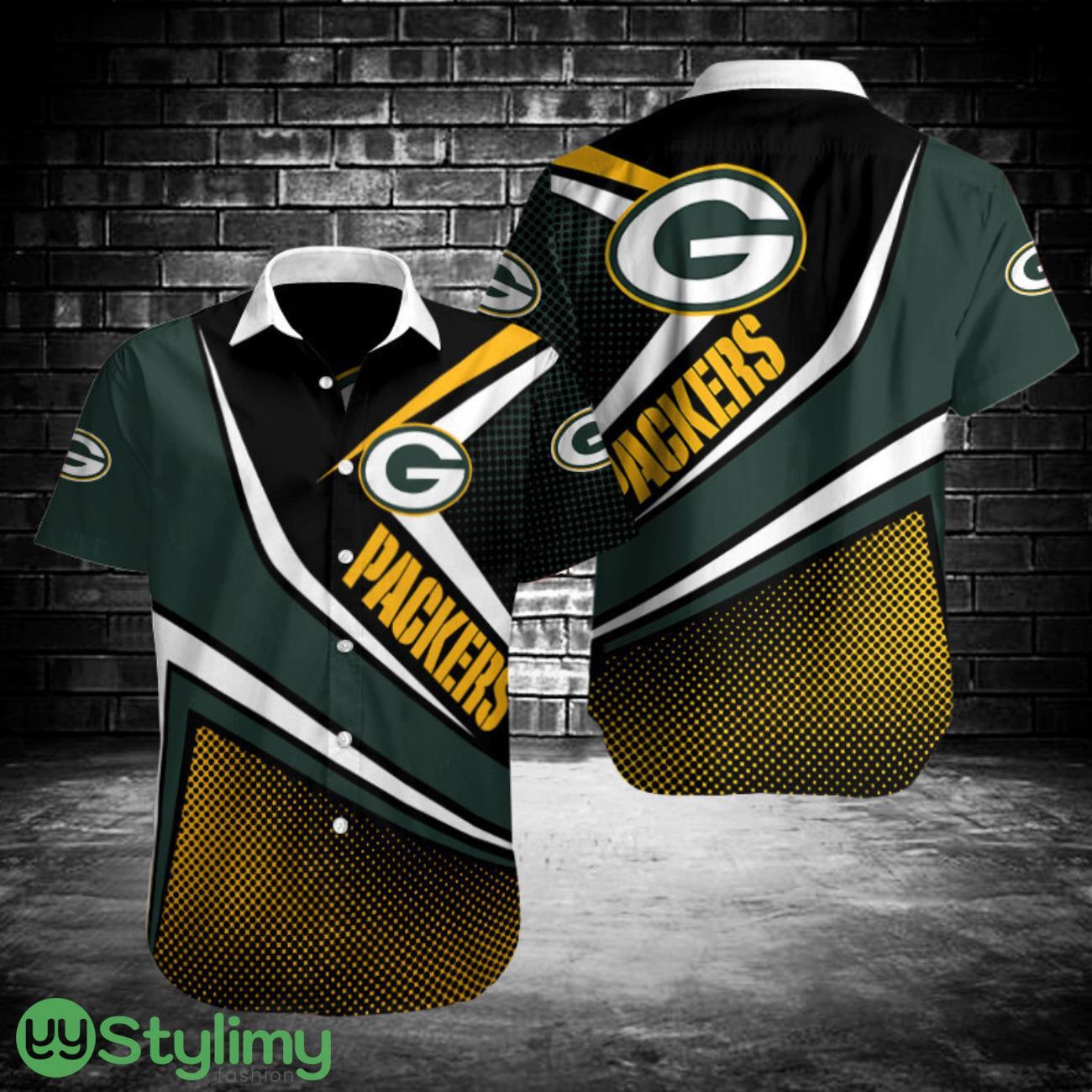 Green Bay Packers Button Shirt 3D Printing Team Hawaiian Shirt 2 Green Bay Packers Button Shirt 3D Printing Team Hawaiian Shirt Product Photo 1