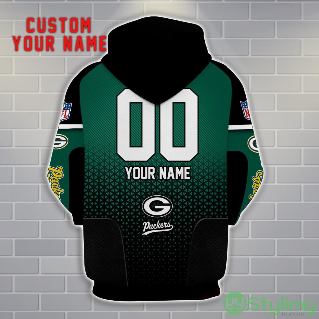 Green Bay Packers Personalized Name And Number 3D Hoodie Unisex 2 Green Bay Packers Personalized Name And Number 3D Hoodie Unisex Product Photo 2