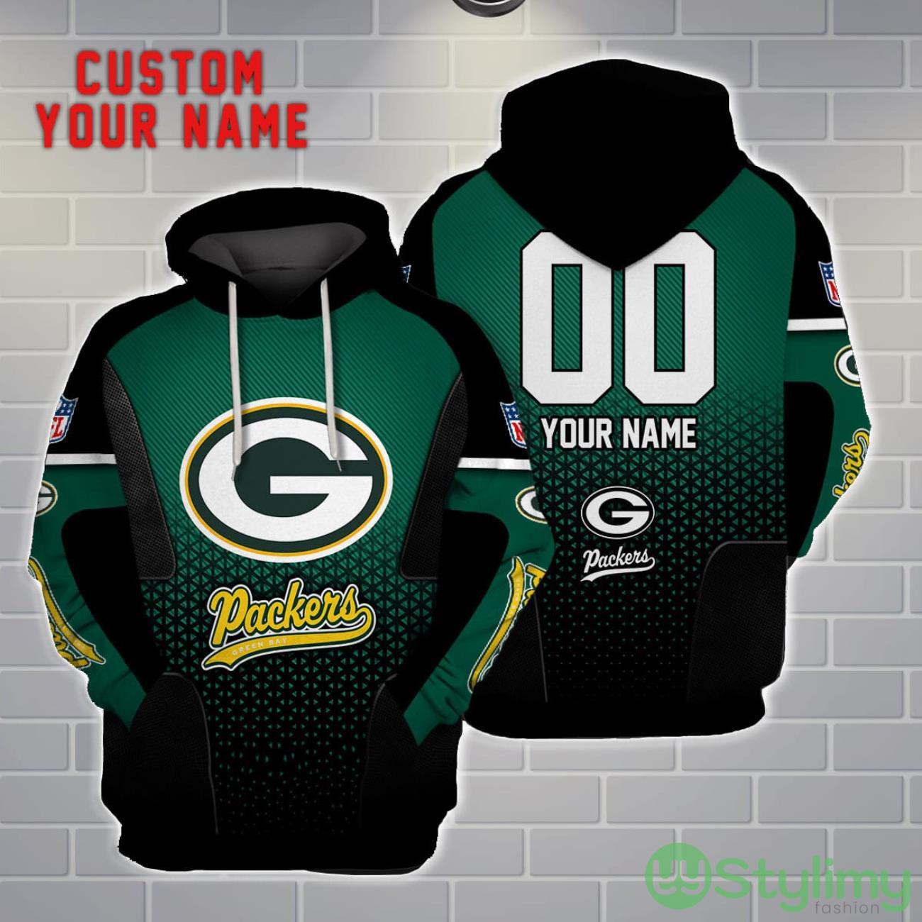 Green Bay Packers Personalized Name And Number 3D Hoodie Unisex 8 Green Bay Packers Personalized Name And Number 3D Hoodie Unisex Product Photo 1