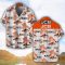 JCB Agricultural Tractors Orange Coconut Pattern Combo 3D Hawaiian Shirt And Shorts Product Photo 2