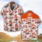 Jinma Orange Coconut Pattern Combo 3D Hawaiian Shirt And Shorts Product Photo 2