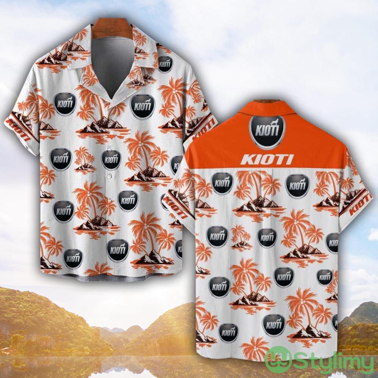 Kioti Orange Coconut Pattern Combo 3D Hawaiian Shirt And Shorts 3 Kioti Orange Coconut Pattern Combo 3D Hawaiian Shirt And Shorts Product Photo 1