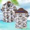 Komatsu Brown Coconut Tree Pattern 3D Hawaiian Shirt And Shorts Product Photo 2