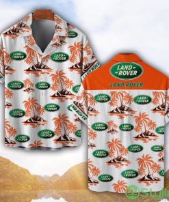 Land Rover Orange Coconut Pattern Combo 3D Hawaiian Shirt And Shorts Product Photo 1